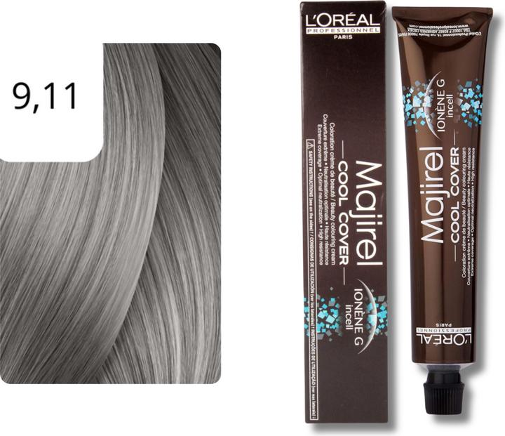 Immagine prodotto L'Oréal Professionnel Majirel Cool Cover colore dei capelli (9,11 Biondo molto luminoso Cenere profondo)