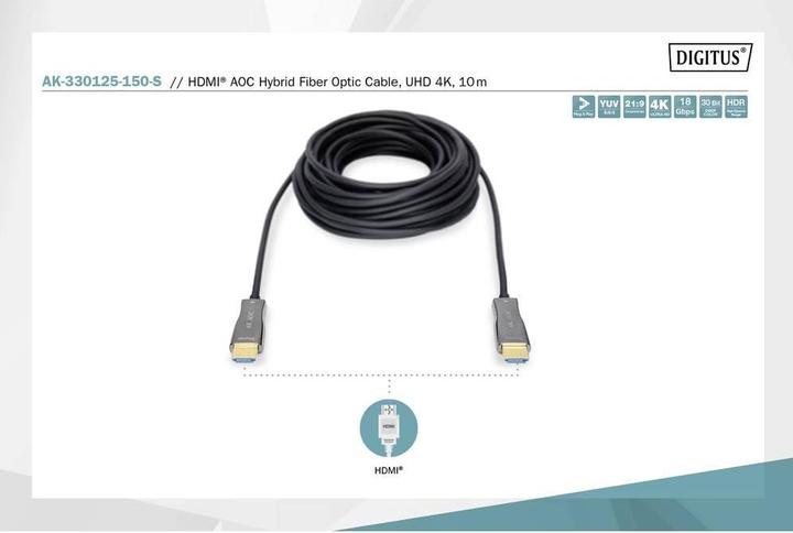 Actual product image Digitus HDMI (Typ A) — HDMI (Typ A) (15 m, HDMI, 2.0b)