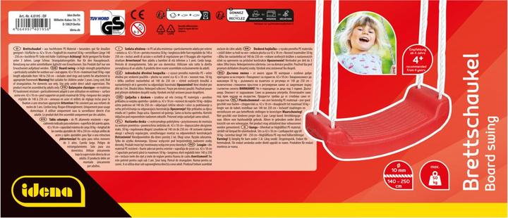 Actual product image Idena Board swing red 42x18cm TÜV and GS
