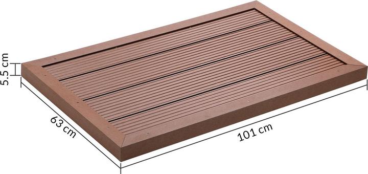 Produktbild Casaria WPC Bodenelement Solardusche