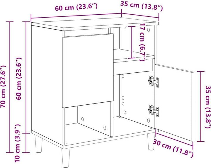 Image du produit vidaXL Sideboard (60 x 35 x 70 cm)