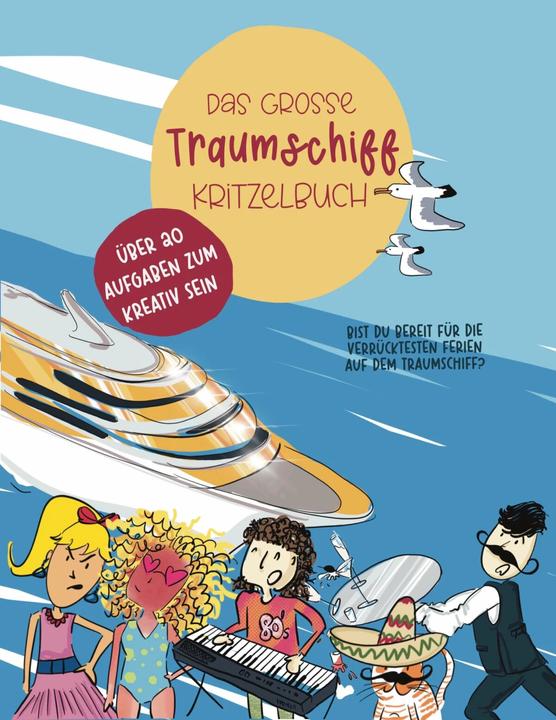 Actual product image The big dream ship doodle book (German, Isabell Seiferling, 2023)