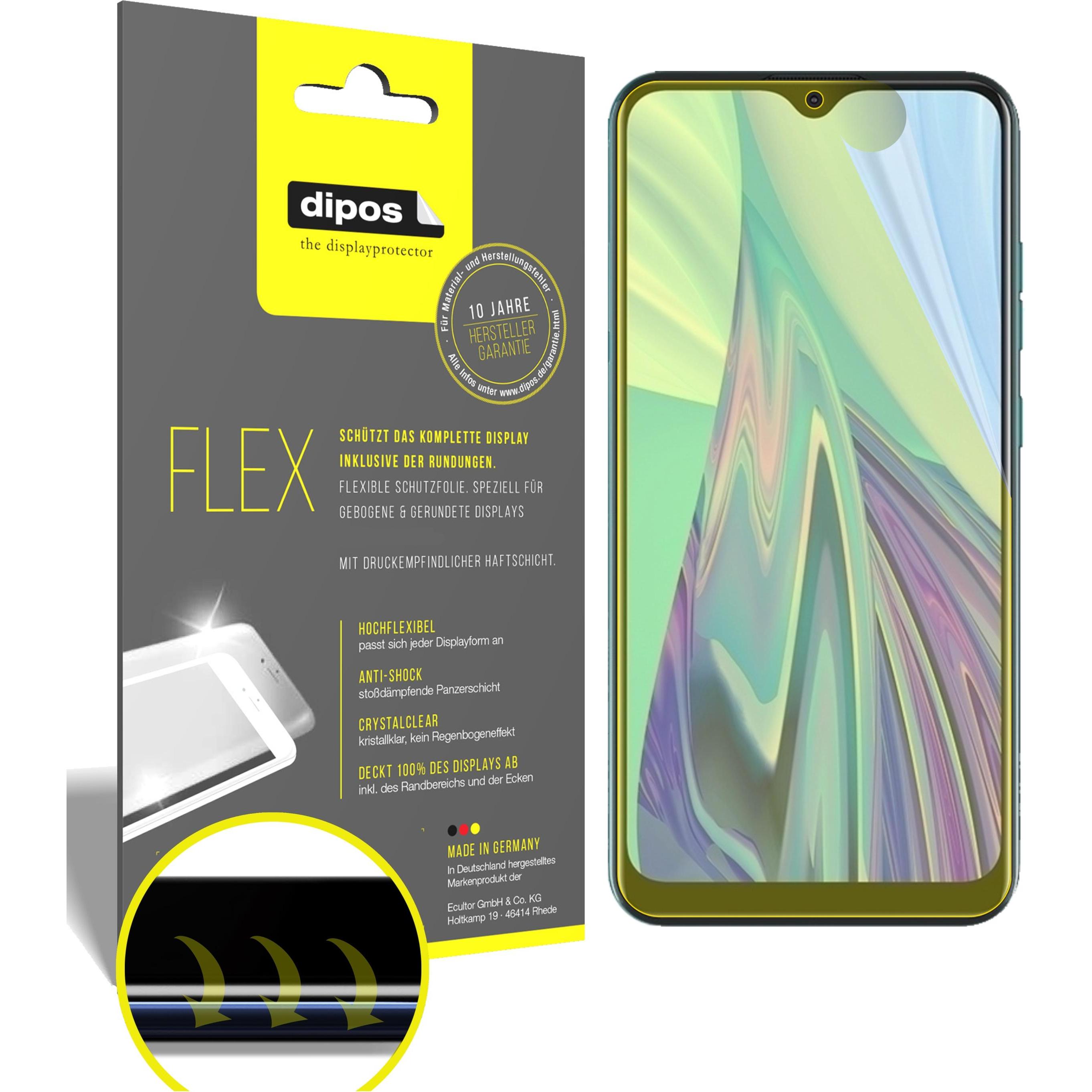 Dipos Displayschutzfolie Full-Cover 3D (2 Stück, HiSense F30S), Smartphone Schutzfolie, Transparent