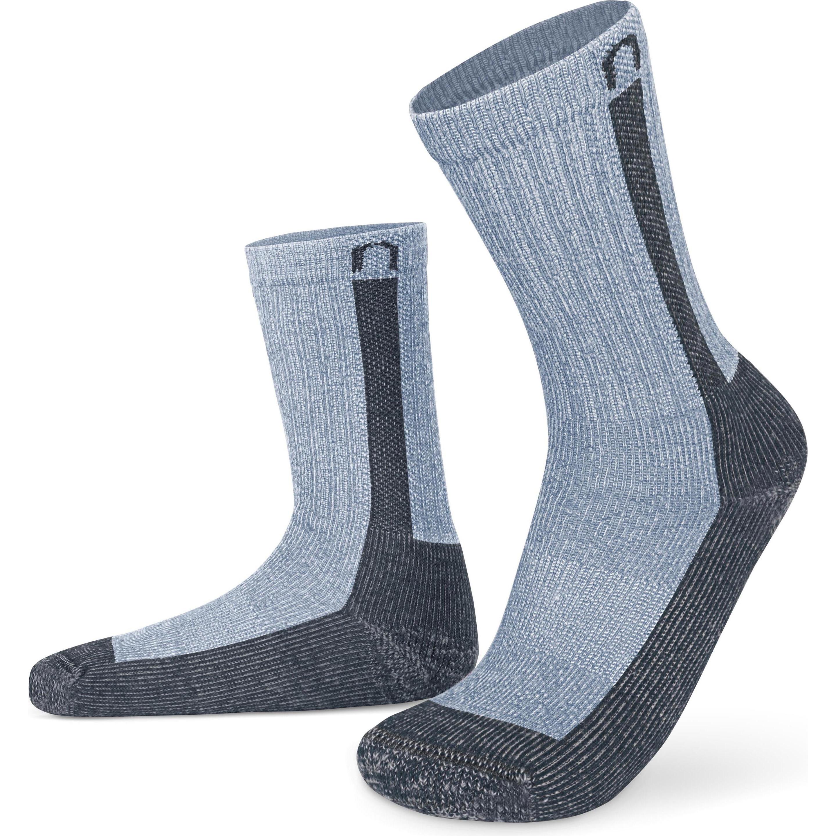 Normani, Herren, Socken, 2 Paar Merino Wander- und Arbeitssocken Nowra, Blau, (2er Pack, 47 - 50)