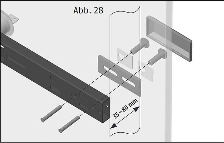Produktbild Abus PA1018 weiss Befestigungs-Set