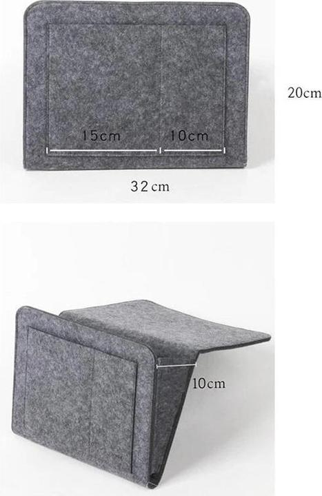 Image du produit Alopini 1pc feutre sac de rangement de chevet accrocher le stockage organisateur lit titulaire sacs