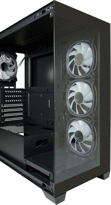 Produktbild LC-Power Geh?use MidiTower 715B black USB3.2/Audio,o.Netzteil,SEAMLESS X (Mini-ITX, ATX, mATX)
