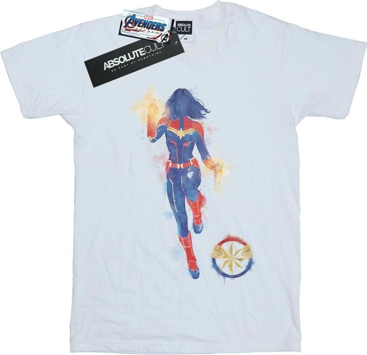 Actual product image Mens Avengers Endgame Painted Captain T-Shirt (S)