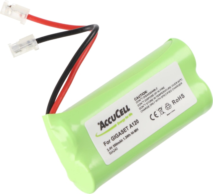 Produktbild AccuCell Akku passend für Siemens Gigaset A140, A240, A245 mit bis zu 700mAh