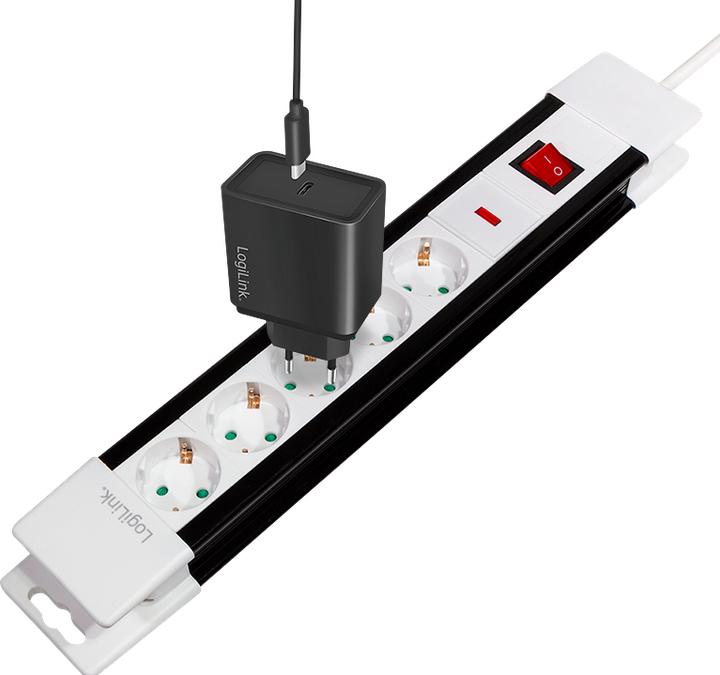 Actual product image LogiLink socket strip (5x, CEE 7/3, 3 m)