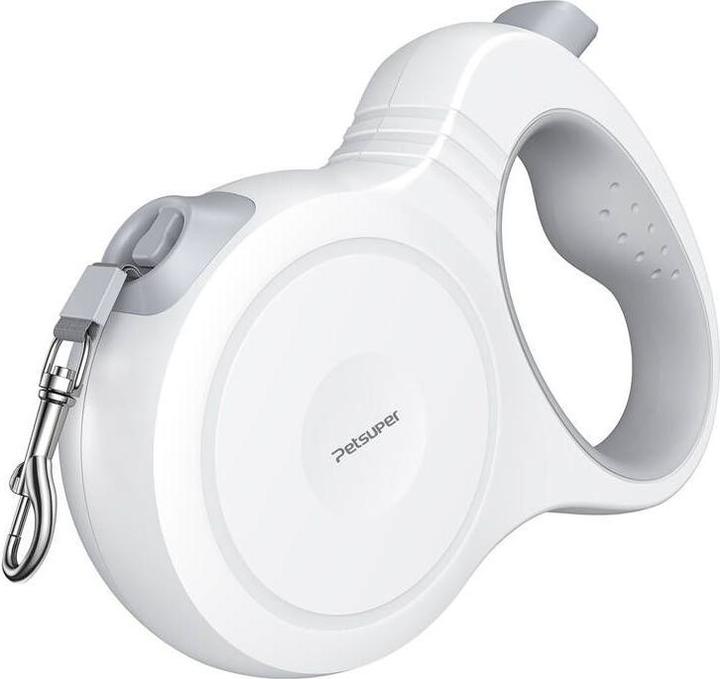 Actual product image Petsuper Dog Automatic Retractable Leash 5m (white) (Dog, Walks)