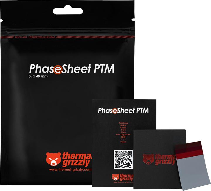 Immagine prodotto Thermal Grizzly PhaseSheet PTM - 50x40mm (0.20 mm)
