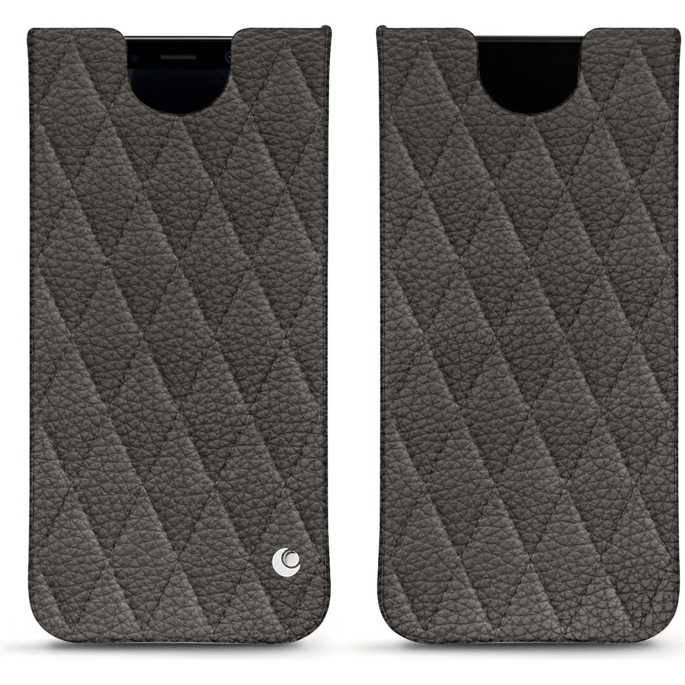 Noreve Lederschutzhülle (Samsung Galaxy S8), Smartphone Hülle, Grau