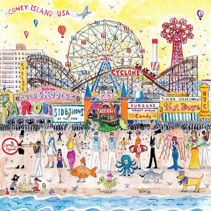 Produktbild Abrams & Chronicle 43269 - Michael Storrings Summer at the Amusement Park - Puzzle, 500 Teile (500 Teile)