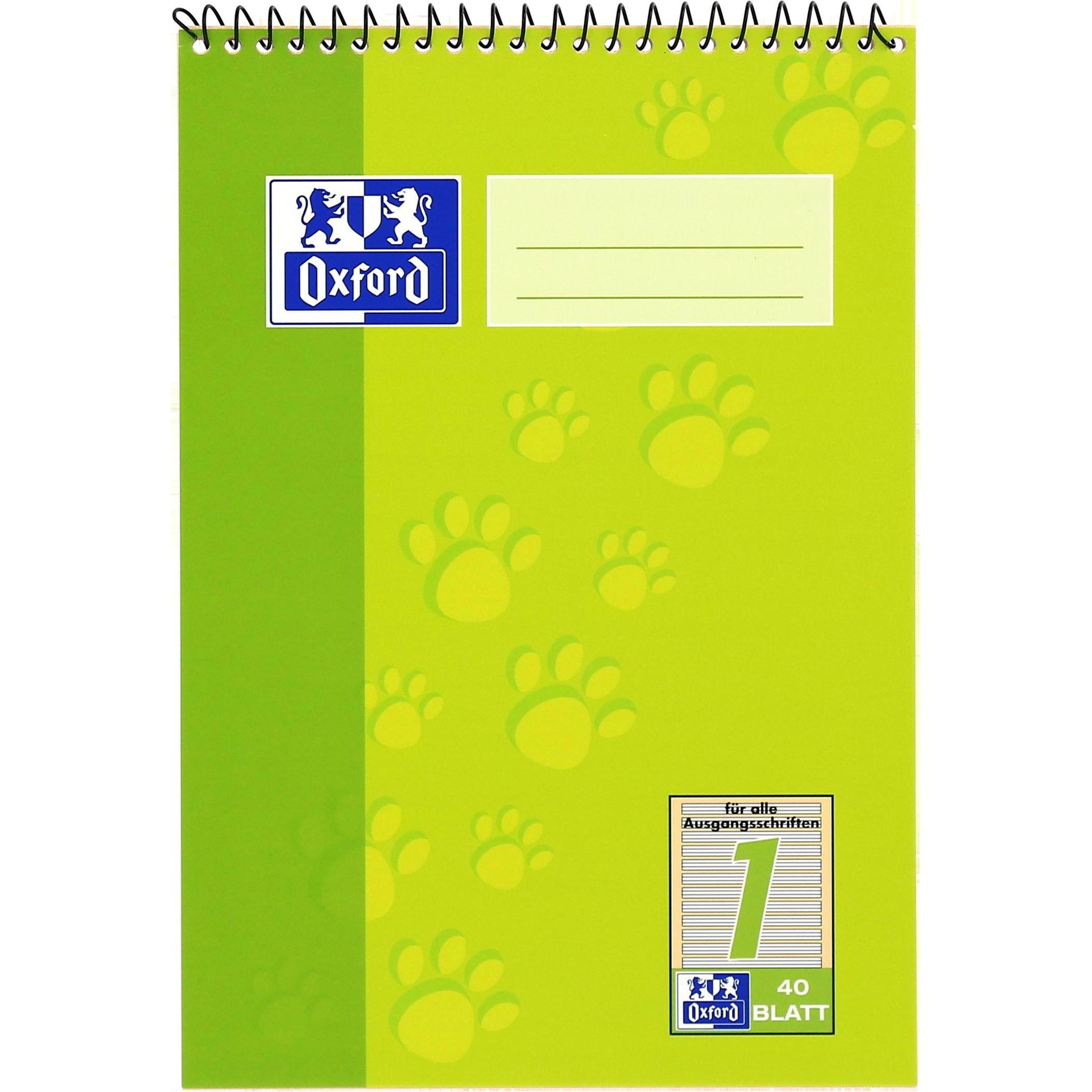 Oxford, Heft + Block, Schulblock, A5 (A5, Liniert)