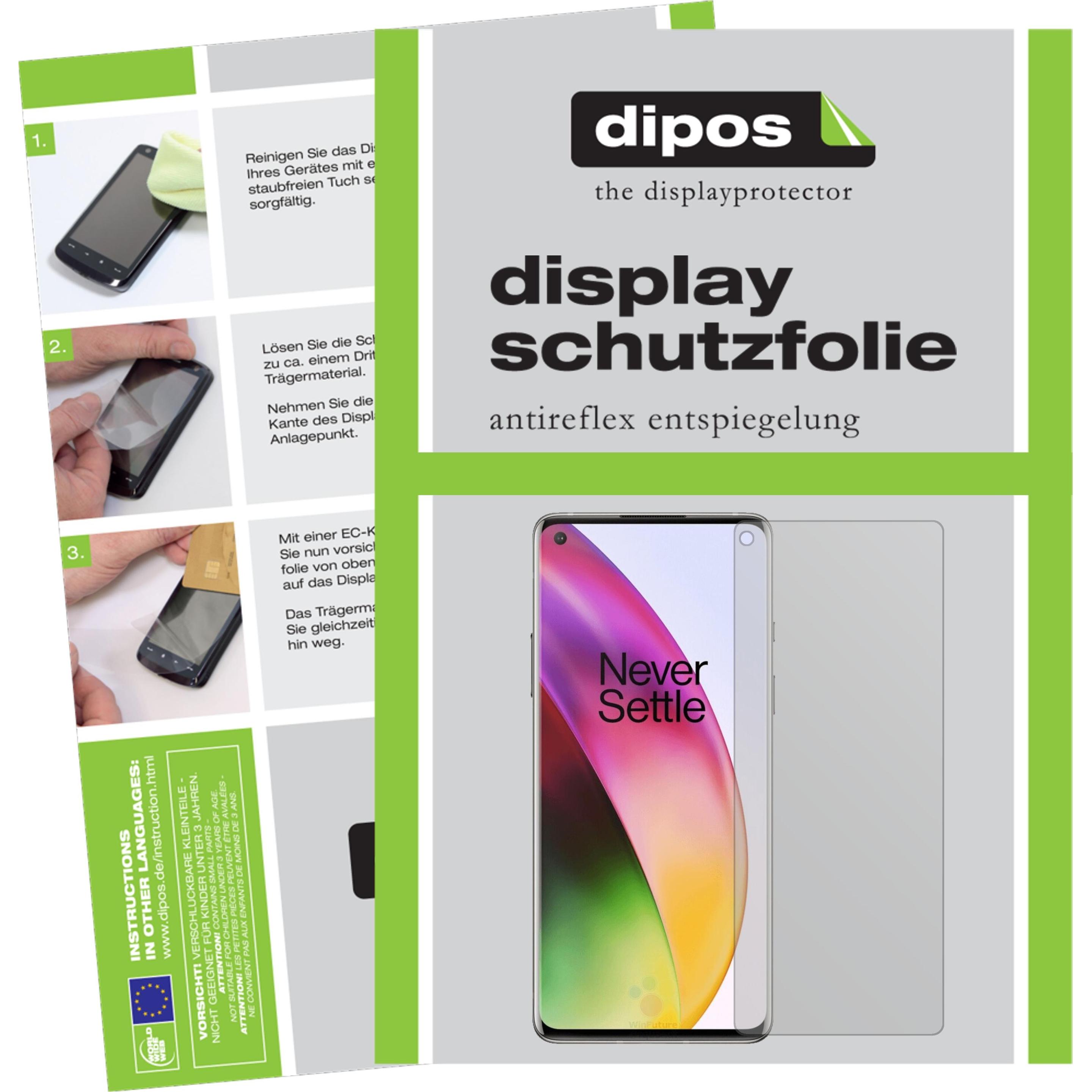 Thumbnail - Dipos Displayschutzfolie Antireflex (5 Stück, Oneplus 8), Smartphone Schutzfolie, Transparent