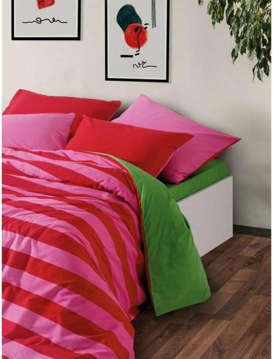 Image du produit BigBuy Bettbezug-Set Rot Rosa 220 x 240 cm (Set de linge de lit, 220 x 240 cm)
