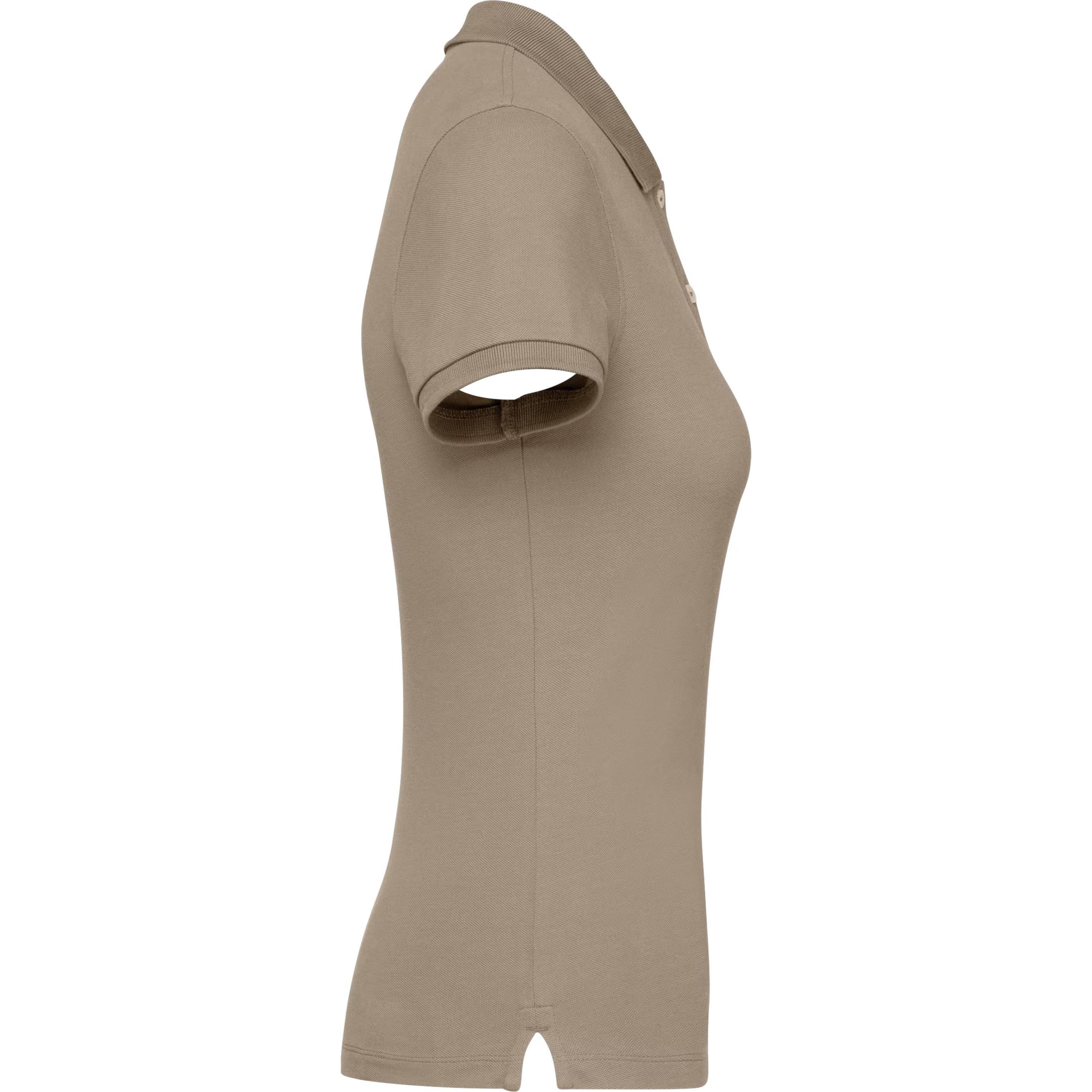 Native Spirit, Damen, Shirt, Ökologisch verantwortliches Polo-Shirt aus Piqué-Strick, Damen, Beige, (L)