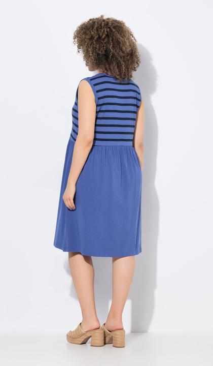 Produktbild Ulla Popken Kleid, Rippjersey, A-Linie, Rundhals, ärmellos (46, 48)