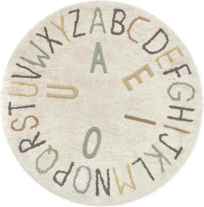 Produktbild Lorena Canals Waschbarer Teppich ABC Color And Letter (Rund)