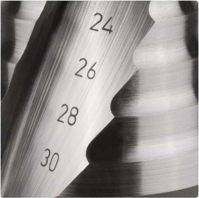 Actual product image Ruko Step drill HSS, spiral fluted with cross grinding (4 - 30)