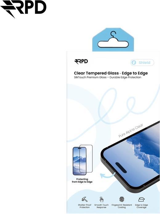 Actual product image RPD iPhone 13/13 Pro/14/16e - SilkTouch Premium armoured glass, edge-to-edge, transparent (1 Piece, Apple iPhone 14, Apple iPhone 13, Apple iPhone 16e, Apple iPhone 13 Pro)