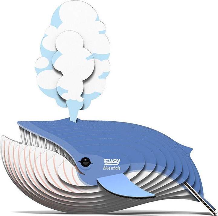 Actual product image Eugy 3D craft set blue whale (MQ6)