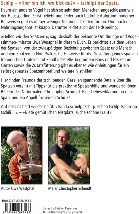 Produktbild Mehr Platz für den Spatz! (Deutsch, Christopher Schmidt, Uwe Westphal, 2017)