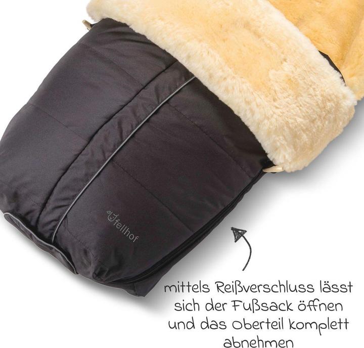Actual product image Fellhof Fusssäcke für Kinderwagen & Buggys Lammfell-Fusssack Aspen für Buggy, Sport-