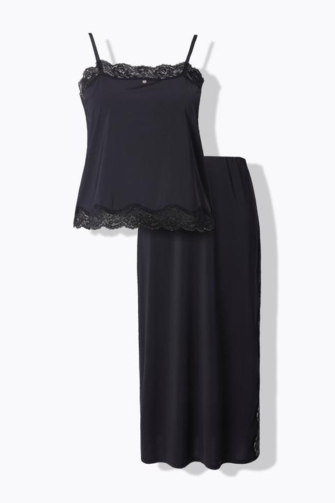 TruYou Shirt & Rock, Satin, Spitze, Spaghettiträger