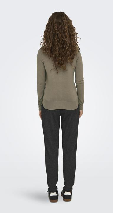 Produktbild Only Normal geschnitten Rundhals Gerippte Ärmelbündchen Pullover Strickpullover (L)