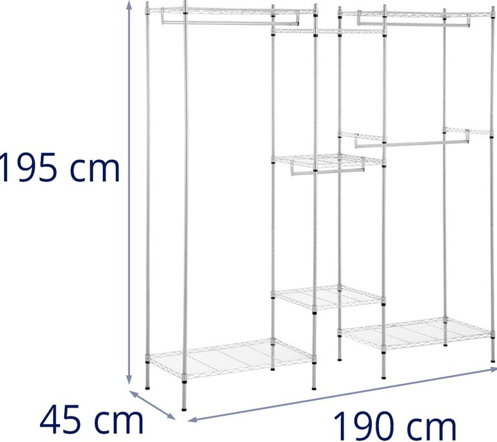 Actual product image Royal Catering Coat rack metal - 189 x 45 x 196 cm - 210 kg -
