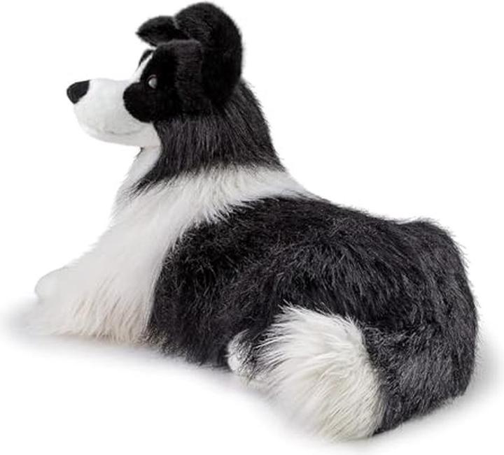 Actual product image Trudi Classic plush dog Border Collie Scott 22 x 33 x 55 cm (size XL), high-quality stuffed animal with (55 cm)