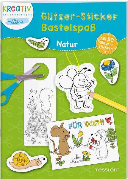 Produktbild Tessloff Glitzer-Sticker Bastelspass. Natur