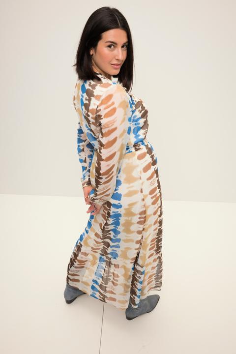 Produktbild Studio Untold Maxikleid, A-Line, Batik Print, V-Ausschnitt, Langarm (50, 52)