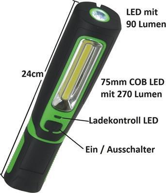 Produktbild Chilitec LED-Stableuchte Flexi LED 300+ Li-Ion-Akku+2 Magnete 3W 250+60lm (250 lm)