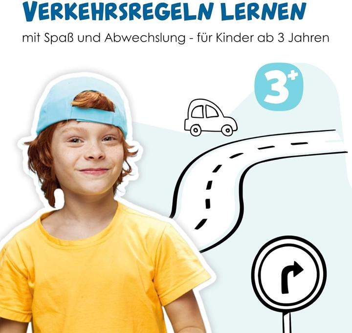 Actual product image Alldoro XXL Traffic Set (75 cm High, 21 Pieces)