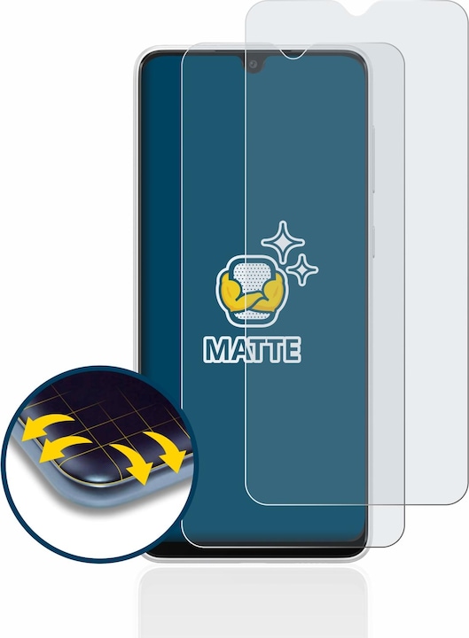 Actual product image BROTECT Anti-glare screen protector matt (2 Piece, Samsung Galaxy A03)
