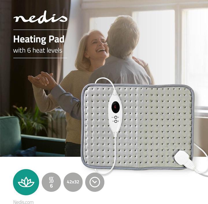 Image du produit Nedis coussin chauffant | 6 réglages de chaleur | protection contre la surchauffe | lavable