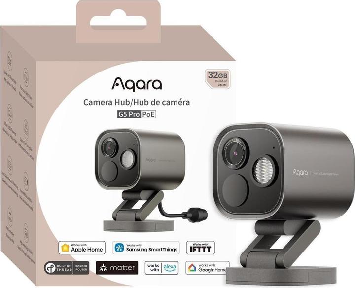 Aqara AQAZCH-C03D G - Camera Hub G5 Pro Grey (Zigbee, PoE)