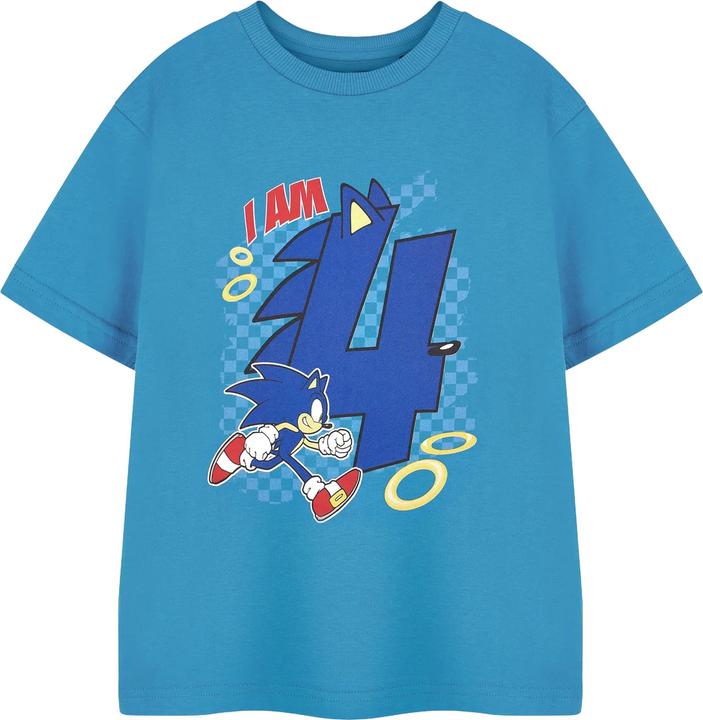 Produktbild Sonic The Hedgehog I Am 4 TShirt Jungen Geburtstag kurzärmlig (116)