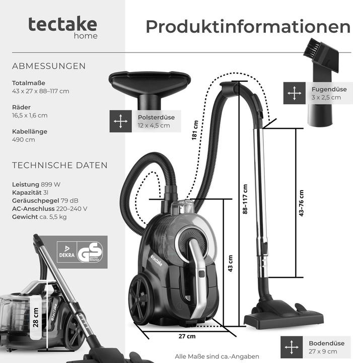 Immagine prodotto tectake Hoover VC900
