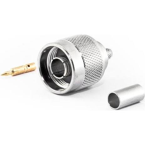 Varia N-Stecker für RG58 Kabel, Crimp Version, Elektronikkabel + Stecker