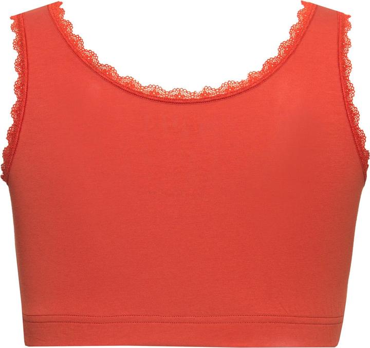 Immagine prodotto Ulla Popken Bustier con orli decorativi, scollo a V e cotone biologico (42 A, 44 A)