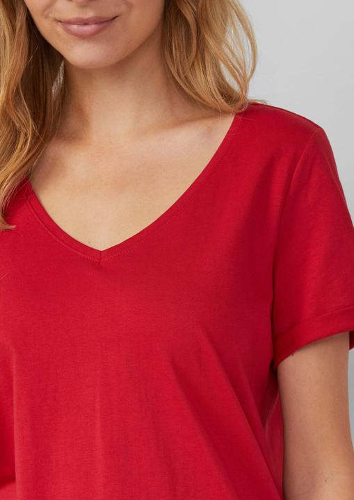 Produktbild S.Oliver T-Shirt Weiches T-Shirt aus Baumwolle mit V-Ausschnitt (34)