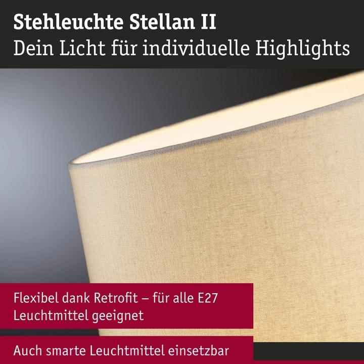 Actual product image Paulmann Stellan II 80103 Stehlampe E27 Creme (E27)