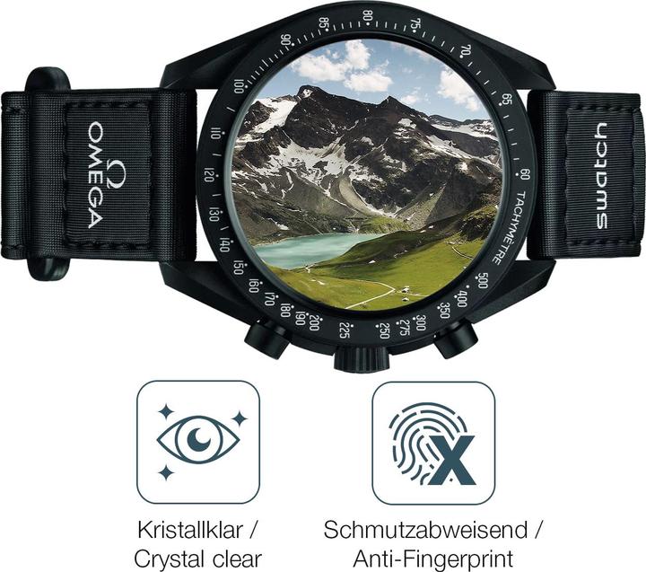 Actual product image Dipos Anti-Shock Screen Protector Clear (Omega x Swatch Speedmaster Moonswatch)