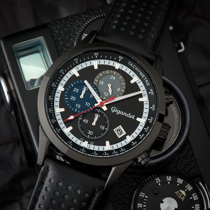 Produktbild Gigandet Analoge Sport-Chronographenuhr mit Edelstahlarmband (Chronograph)