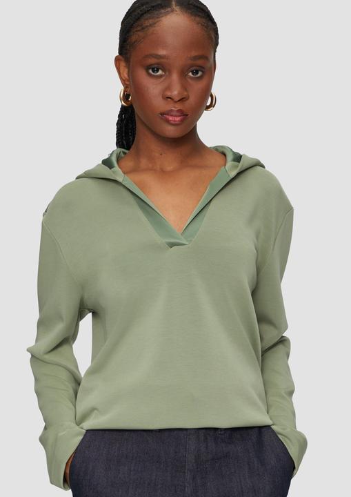 Immagine prodotto S.Oliver Sweatshirt Kapuzenshirt mit Satin-Details (34)