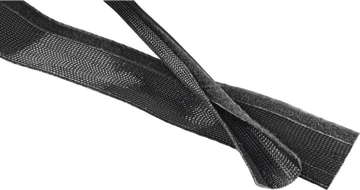 Produktbild Hama Flexibler Gewebe-Kabelschlauch, universal, 20 - 40 mm, 1,8 m, Schwarz (Kabelschlauch, 180 cm)